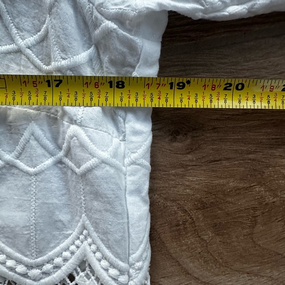 Cabi Majorca Fringe Coverup White Size Small - Picture 8 of 8